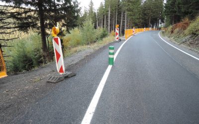 Rekonstrukce silnice mezi Hvězdou a Ovčárnou se blíží k úplnému dokončení