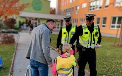 Policisté se zaměřili na viditelnost chodců i cyklistů