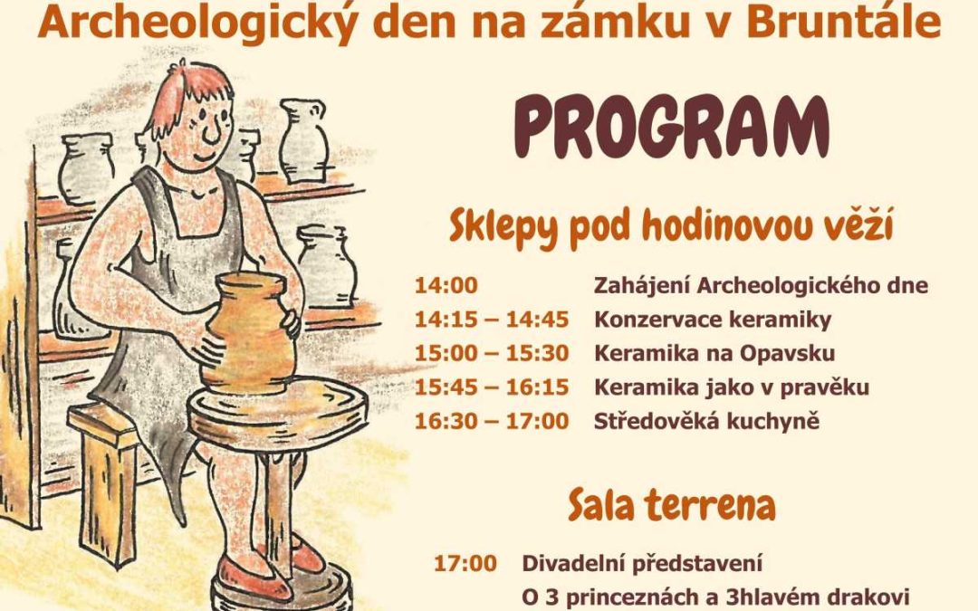 Výroba keramických nádob a ochutnávka středověkých pokrmů. To je Den archeologie na zámku Bruntál