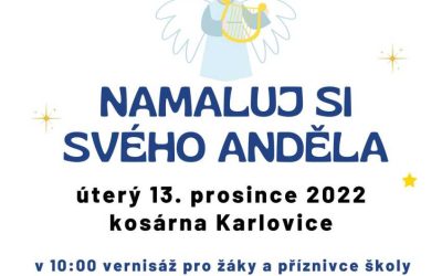 ZŠ a MŠ Karlovice zve na výstavu dětských výtvarných kreseb “Namaluj si svého anděla”