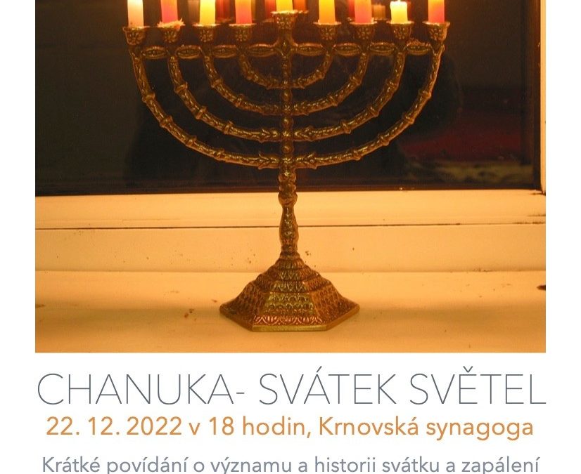 Krnovská Synagoga zve na rozsvícení chanukových svící