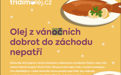 Olej z vánočních dobrot do záchodu nepatří
