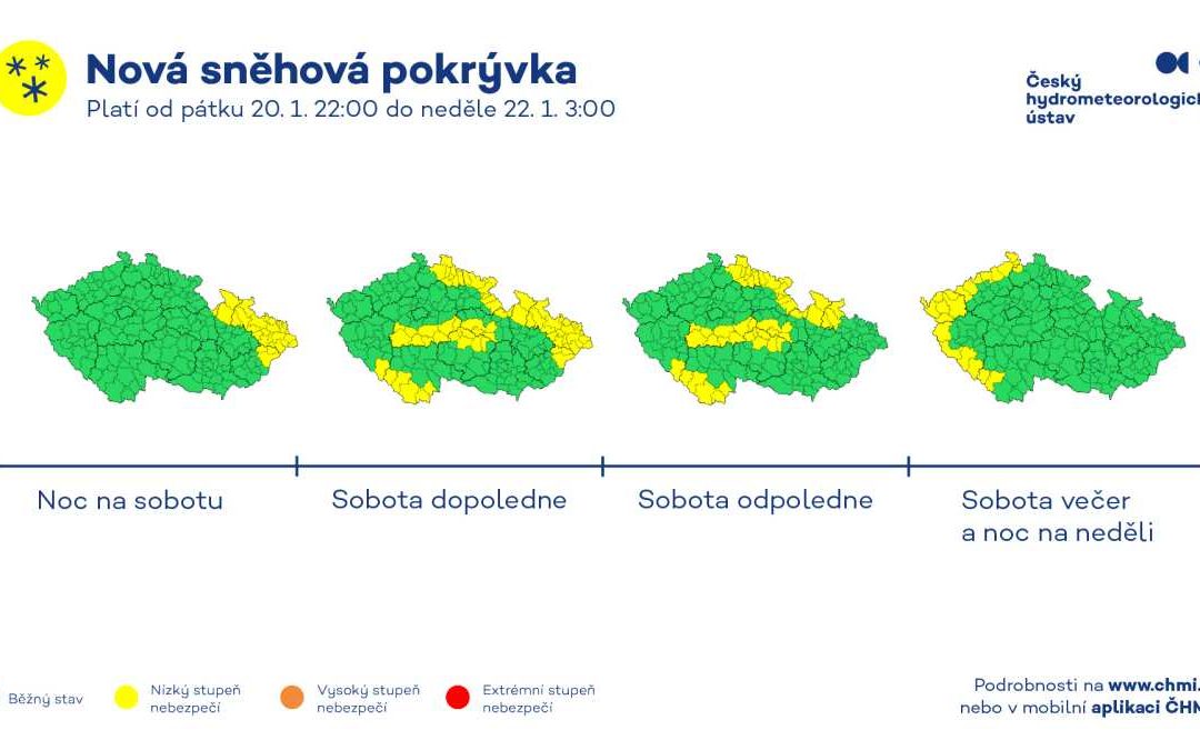 Meteorologové varují před novou sněhovou pokrývkou a sněhovými jazyky