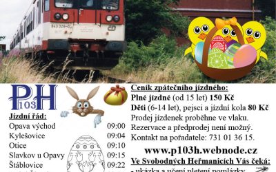 Velikonoční vlak pojede z Opavy do Svobodných Heřmanic a zpět