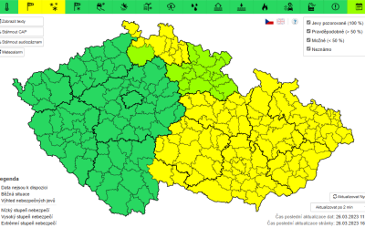 Meteorologové varují: V noci na pondělí začne sněžit, k ránu se přidá i silný vítr