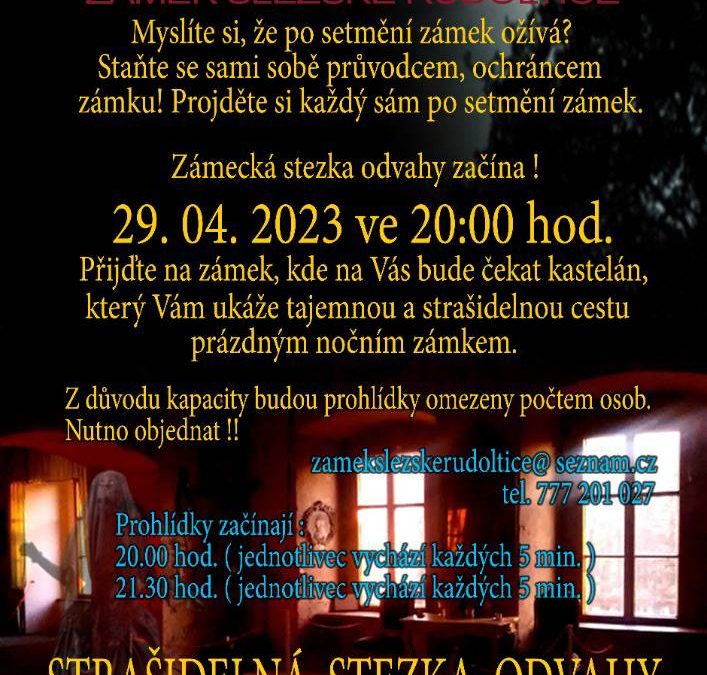 Na zámku ve Slezských Rudolticích se chystá stezka odvahy