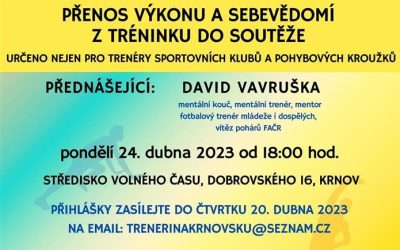 Krnov: Trenéři se budou věnovat sebevědomí sportovců