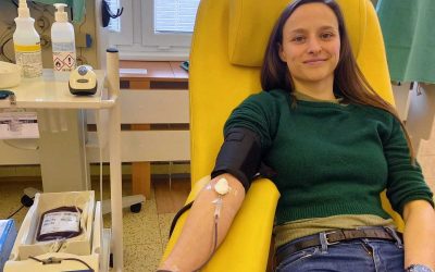 Na Transfúzce v Bruntále se 8 kolegů z Horských lázní Karlova Studánka stalo prvodárci