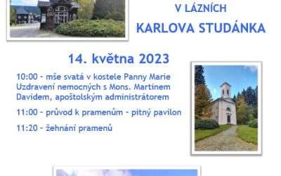 Žehnání pramenů – Slavnostní zahájení lázeňské sezóny v lázních Karlova Studánka