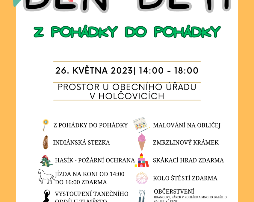 Holčovice: Den dětí Z pohádky do pohádky