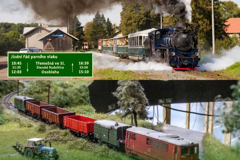 Přijeďte parním vlakem za modeláři do Osoblahy