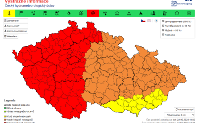 Moravskoslezský kraj zasáhnou bouřky s krupobitím