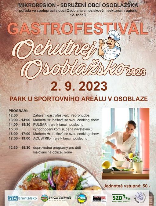 Gastrofestival Ochutnej Osoblažsko opět oživí zářijovou sobotu