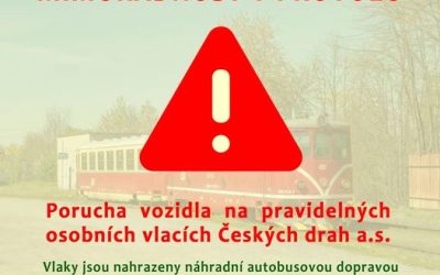 Osoblažsko: Porucha lokomotivy na pravidelných vlacích