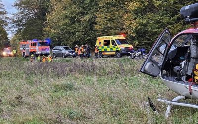 Na Rýmařovsku se zranil motorkář, letěl pro něj vrtulník