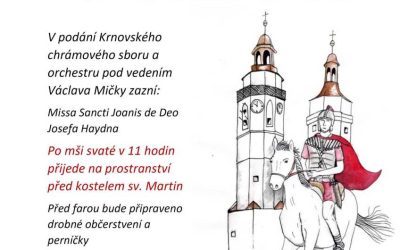 Do Krnova přijede svatý Martin na bílém koni