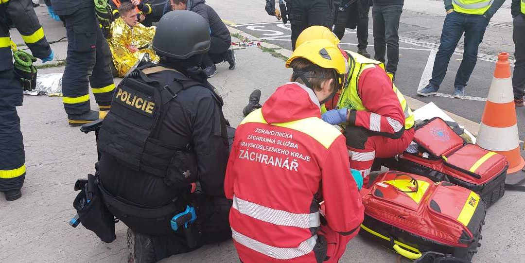 Policisté Moravskoslezského kraje a další složky IZS se zúčastnili taktického cvičení AMOK