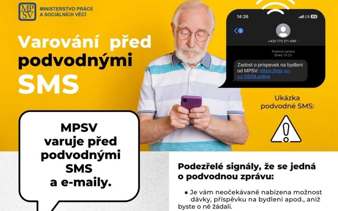 Pozor na podvodné SMS a e-maily!