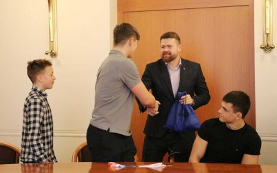 Krnov: Starosta Tomáš Hradil se na radnici setkal s úspěšnými sportovci