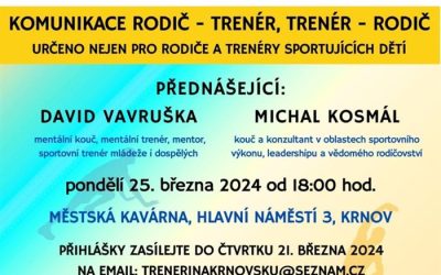 Krnov: Školení se bude zabývat komunikací mezi rodiči a trenéry