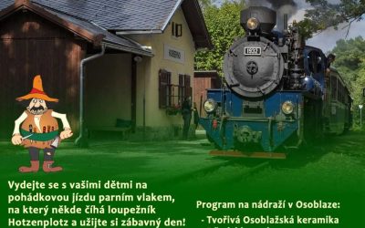 Osoblažsko: Projeďte se parním vlakem na dětský den