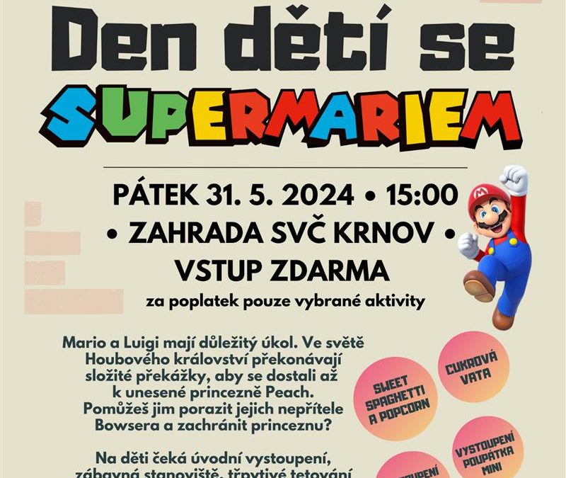 Krnov: Den dětí se Super Mariem 2024