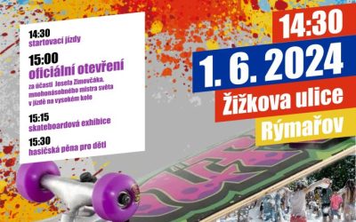 Rýmařov: Otevírání skateparku se zúčastní cyklotour Na kole dětem