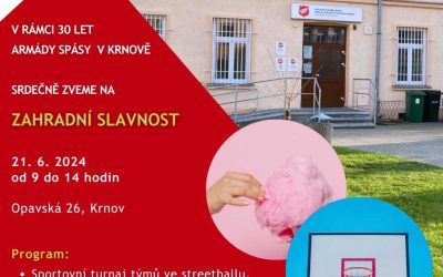 Krnov: Armáda spásy zve na Zahradní slavnost