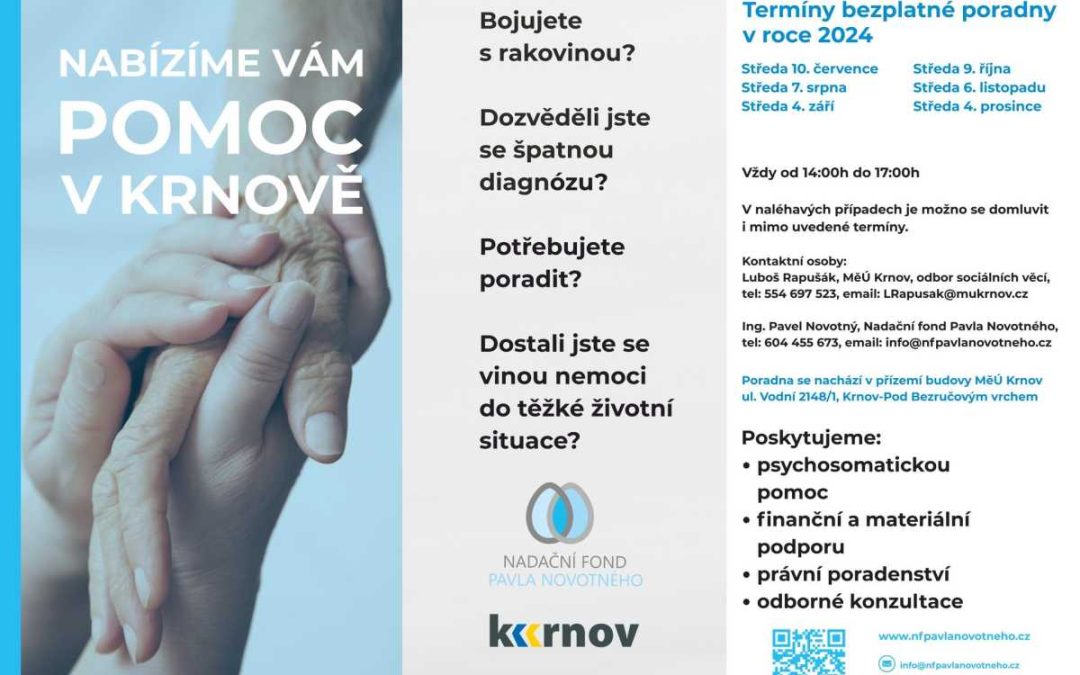 Krnov : Zítra se opět otevřou dveře bezplatné onkologické poradny