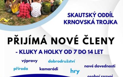 Skautský oddíl Krnovská Trojka přijímá nové členy a členky