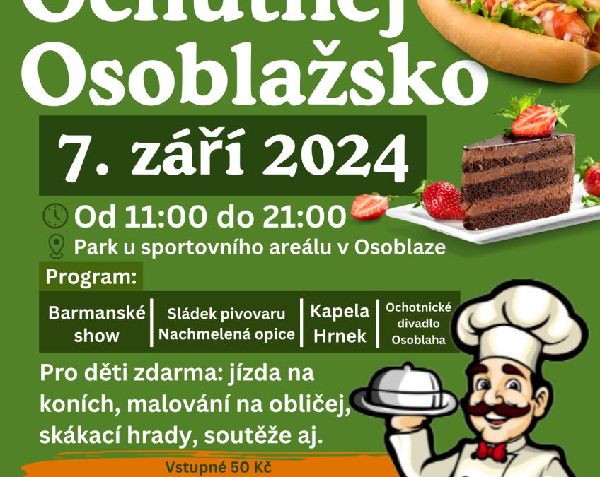 Gastrofestival Ochutnej Osoblažsko proběhne už tuto sobotu