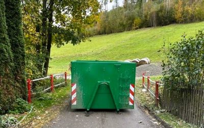 Holčovice: Uzavření mostu na objízdné trase