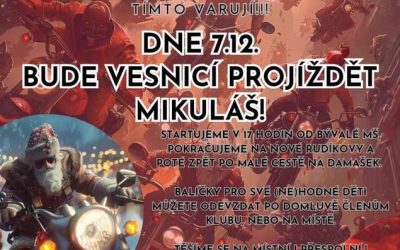 Třemešná: Vesnicí bude projíždět Mikuláš