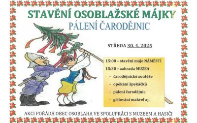 Kouzelný den v Osoblaze: Stavění máje a pálení čarodějnic!
