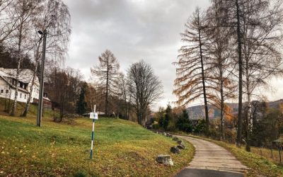 Vrbno pod Pradědem: Po povodních opět pokračují práce na opravě komunikace Stavař