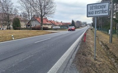 Oprava silnice přes Dětřichov nad Bystřicí začne v pátek