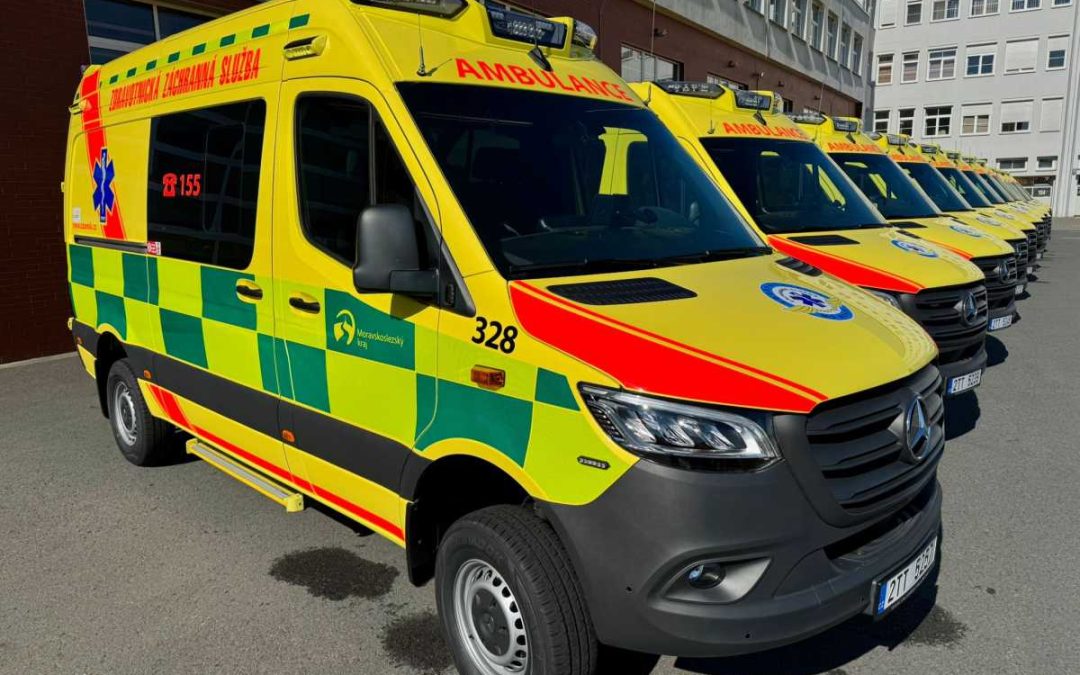 Třináct nových sanitních vozů pro ZZS MSK – moderní posila záchranné služby