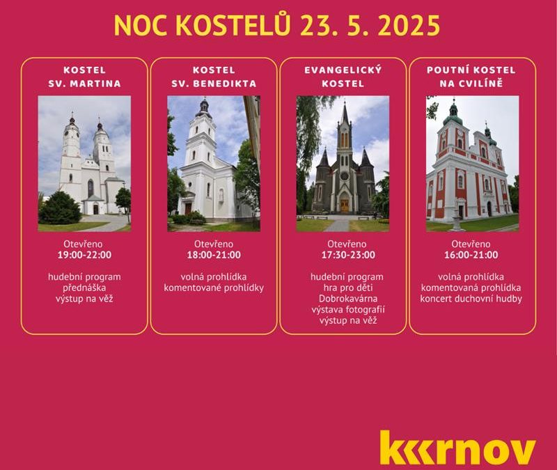 Noc kostelů 2025 v Krnově