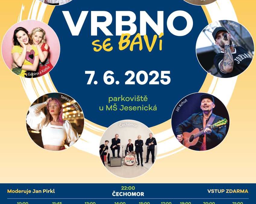 Vrbno se baví 2025: Slavnosti plné hudby a tance