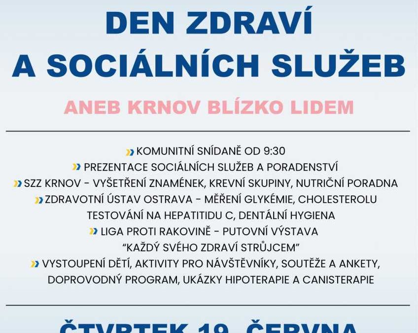 Krnovská nemocnice zve na Den zdraví a sociálních služeb