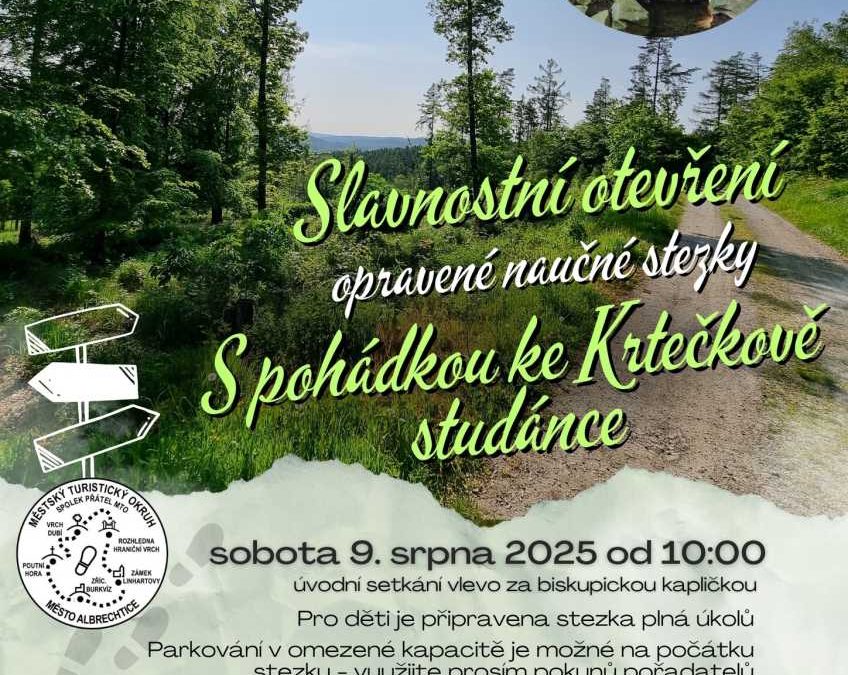 Začíná pohádkové putování — stezka ke Krtečkově studánce slaví znovuzrození!