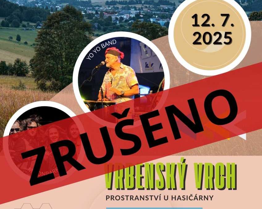 Počasí překazilo plány: sobotní akce je zrušena