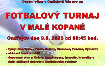 Tradiční turnaj v malé kopané opět v Ondřejově