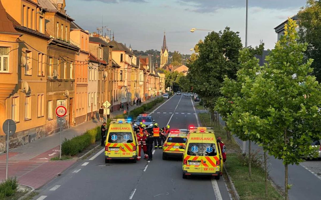 V pátek večer se v Krnově staly dvě dopravní nehody na stejném místě