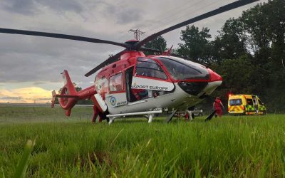 Moravskoslezský kraj: Letečtí záchranáři během neděle zasahovali u nehody, infarktu i vážných úrazů