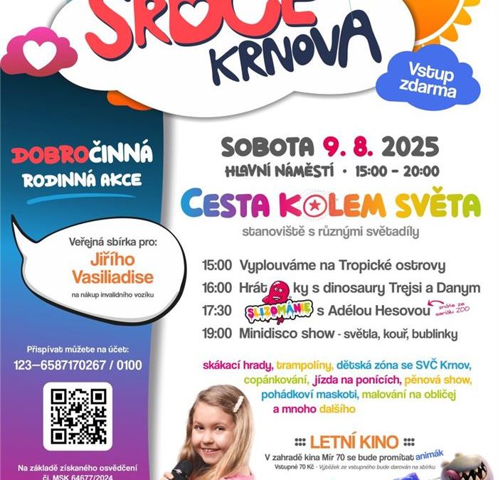 Také letos se uskuteční tradiční dobročinná sbírka Dobré srdce Krnova
