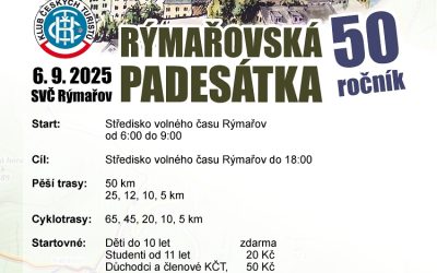 Jubilejní 50. ročník Rýmařovské padesátky se blíží