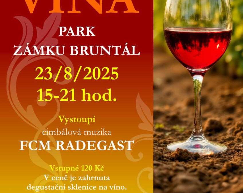 Park zámku Bruntál opět ožije vínem, folklórem a hudbou