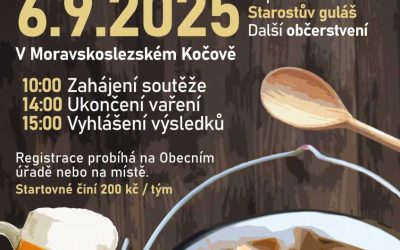 V Moravskoslezském Kočově proběhne 13. ročník soutěže o nejlepší kotlíkový guláš
