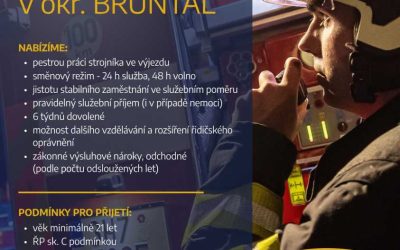 Řídí tam, kde jde o životy. HZS hledá nové strojníky v okrese Bruntál